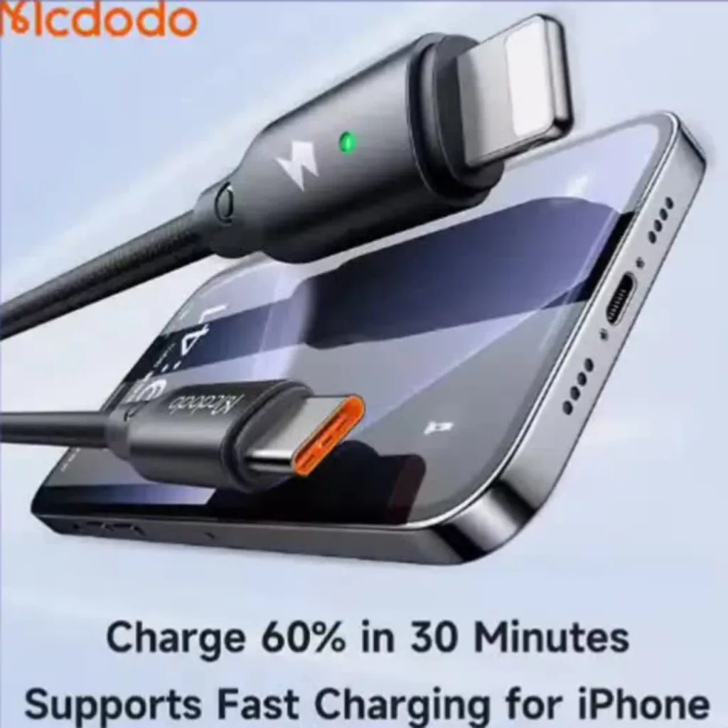 کابل تبدیل USB-C به میکرو اپل واچ /لایتنینگ مک دودو مدل ca-5680 طول 1.5 متر