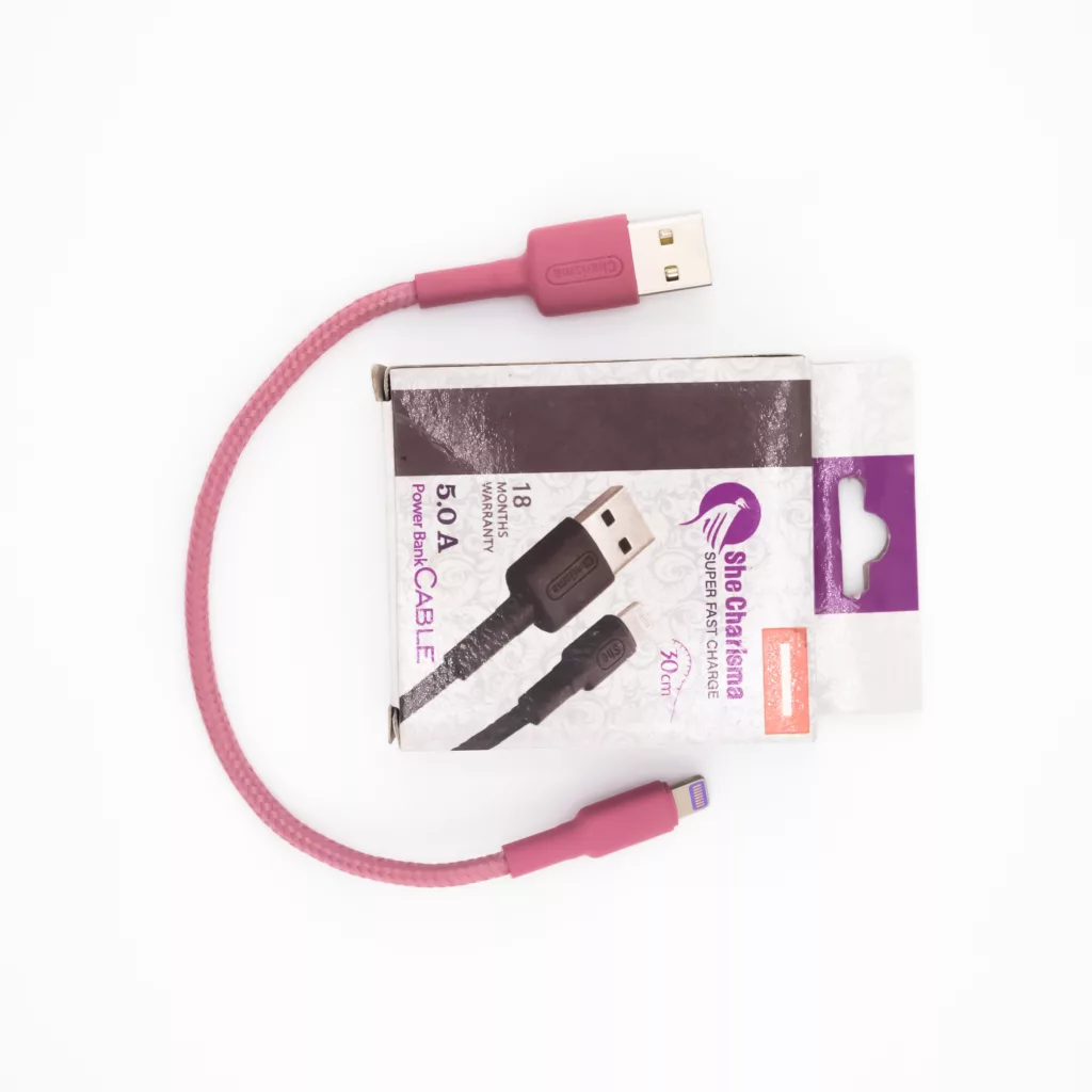 کابل تبدیل USB به لایتنینگ شی کاریزما مدل PAYAM  طول 0.3 متر