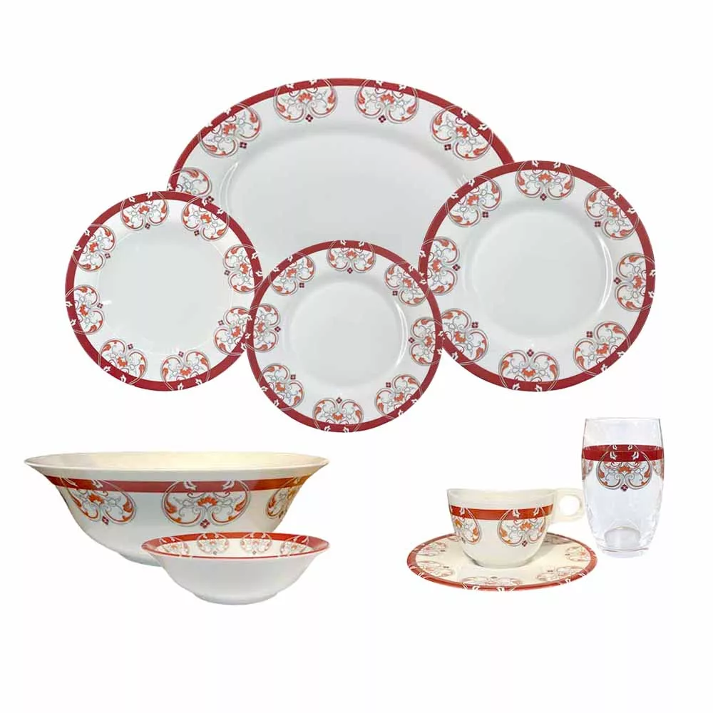 سرویس غذاخوری 44 پارچه 6 نفر لومینارک مدل ماجورل