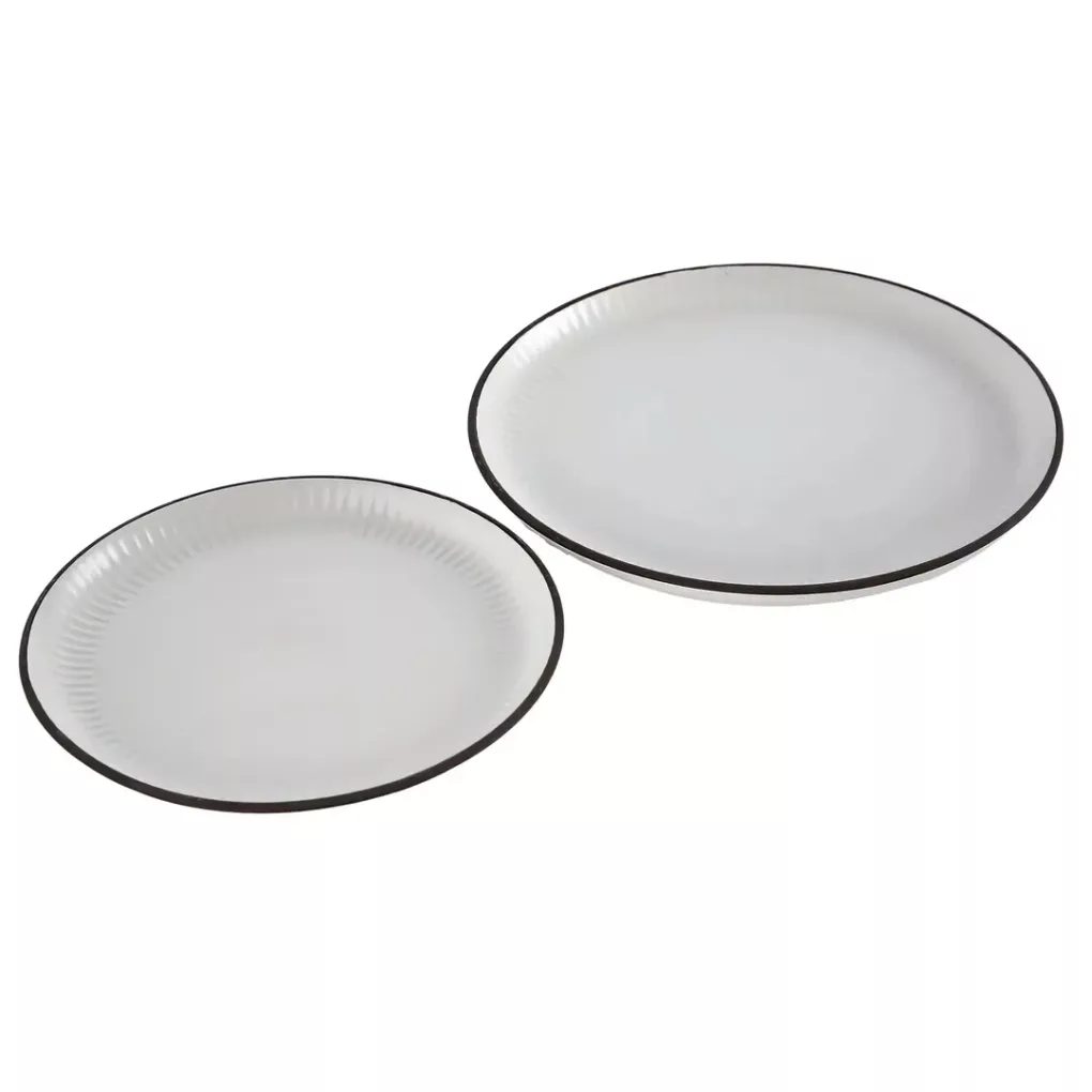 سرویس غذاخوری 16 پارچه کیتچن مستر مدل طرح سنگ 4 نفره