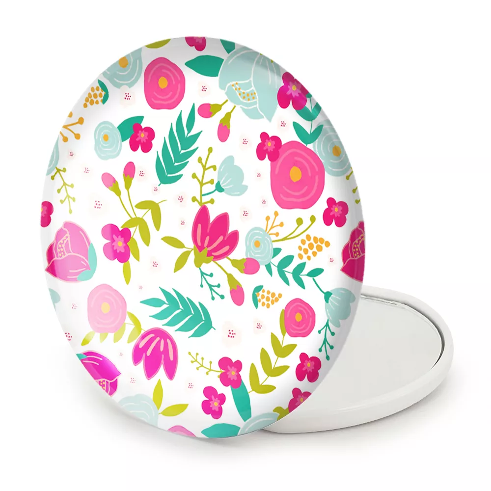 آینه جیبی خندالو طرح گل گلی مدل تاشو کد 29055