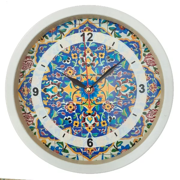 ساعت دیواری مدل کاشی کد 02029