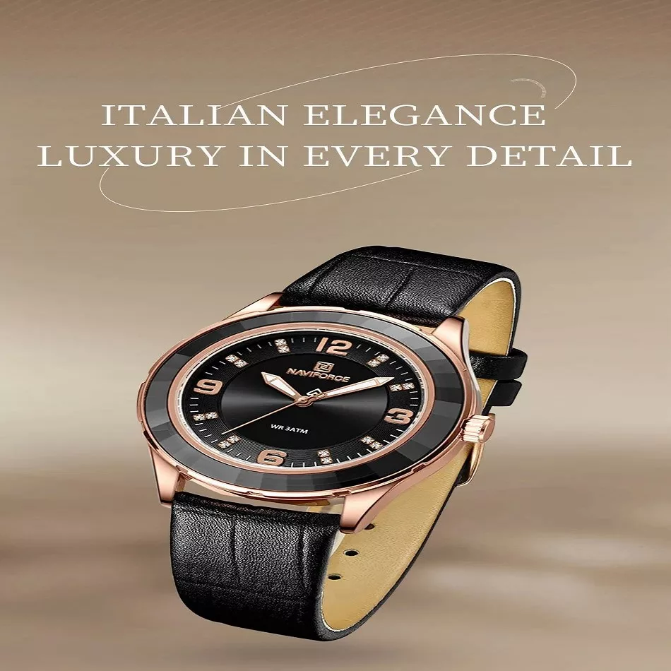 ساعت مچی عقربه ای زنانه نیوی فورس مدل NF5040RGBB