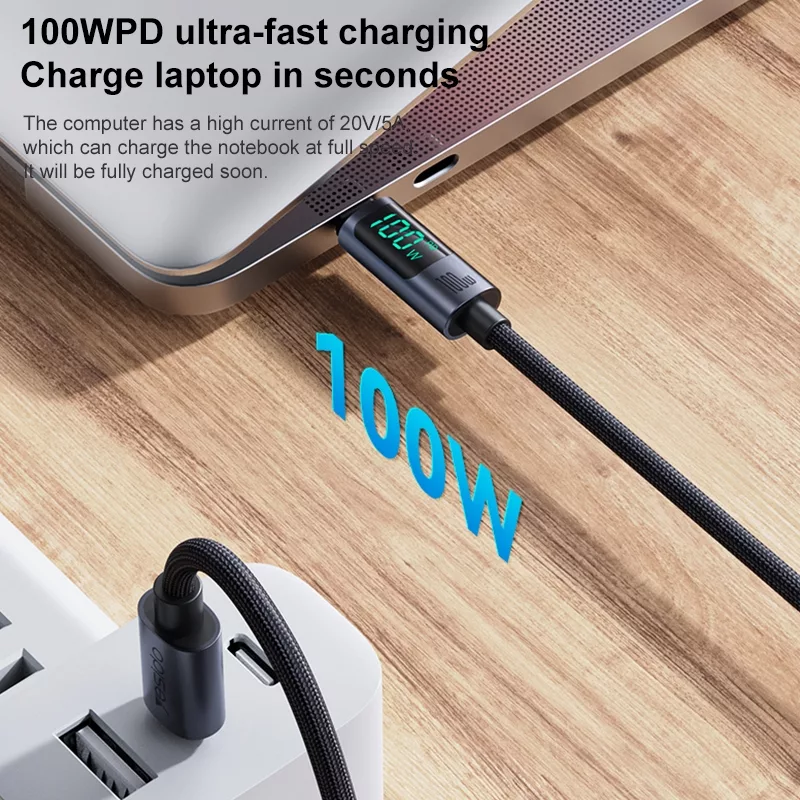 کابل USB-C یسیدو مدل CA158 PD100W طول 1.2 متر