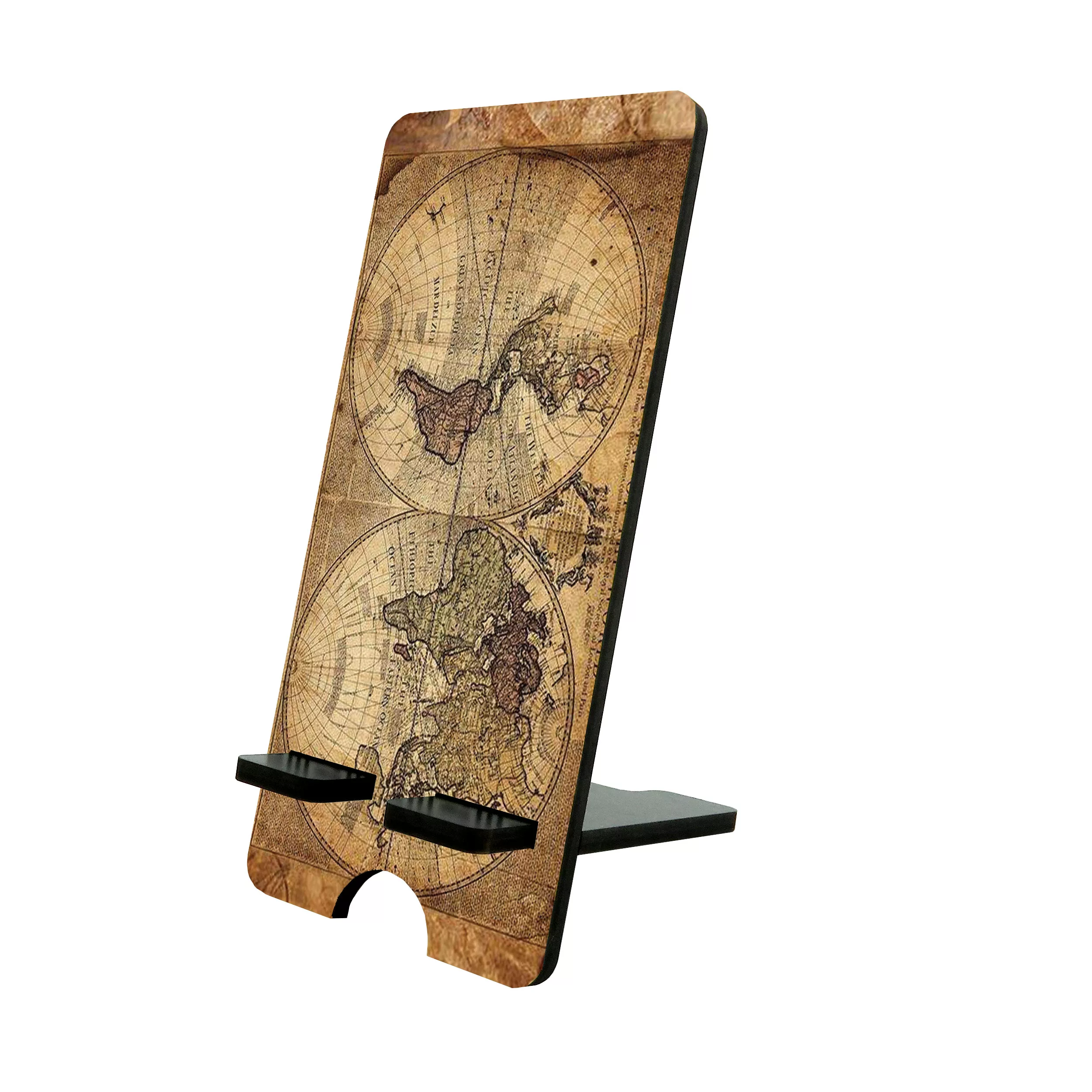 پایه نگهدارنده گوشی موبایل و تبلت طرح نقشه جهان کد 1657388