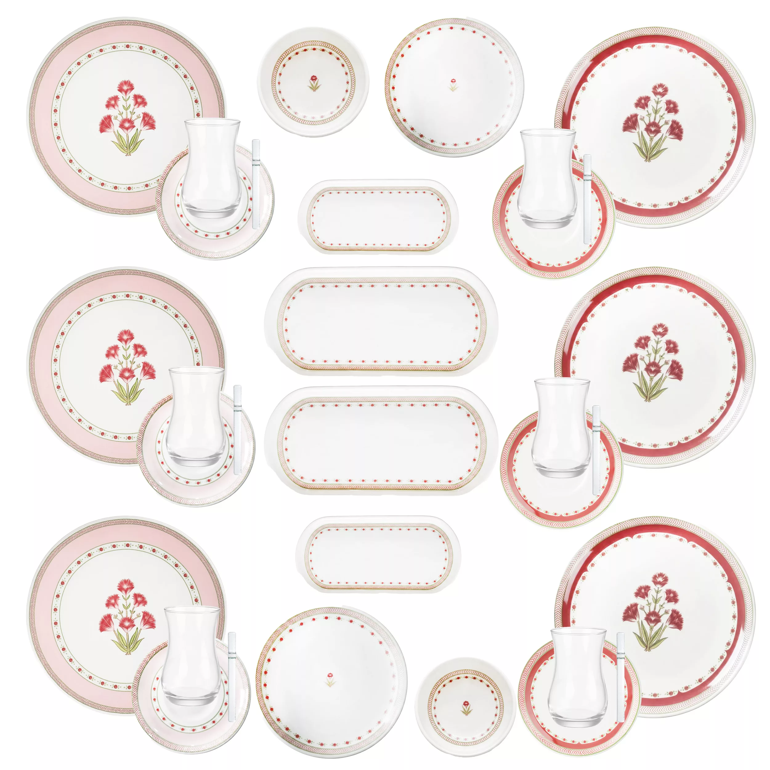 سرویس صبحانه‌خوری 32 پارچه 6 نفر انگلیش هوم مدل CLOVES32