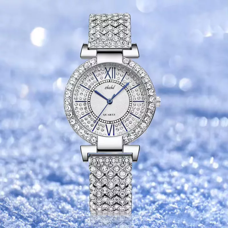 ساعت مچی عقربه ای زنانه مدل فول لاکچری کد NGIN11