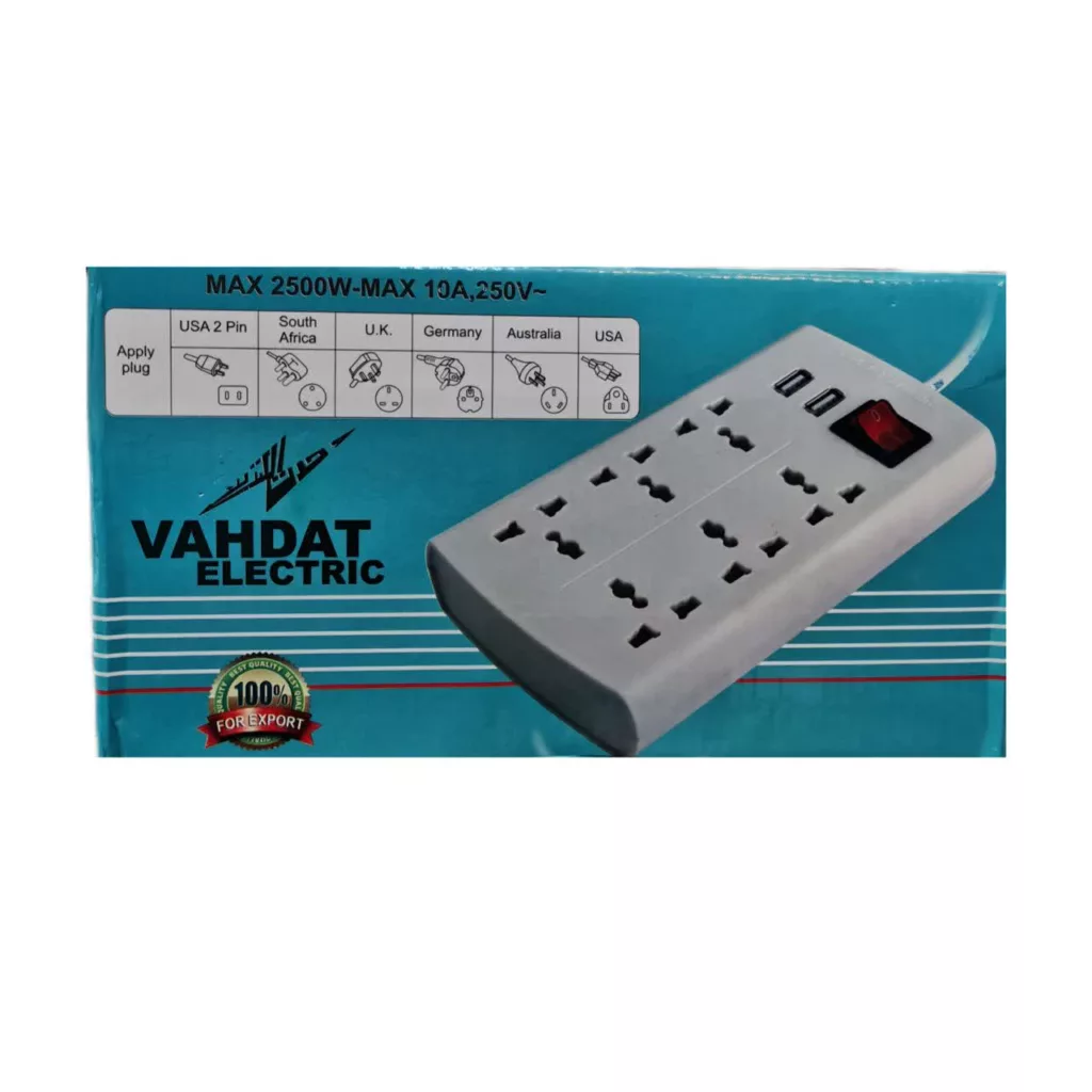 سه شاخه برق وحدت الکتریک مدل MK پریز سه شاخه