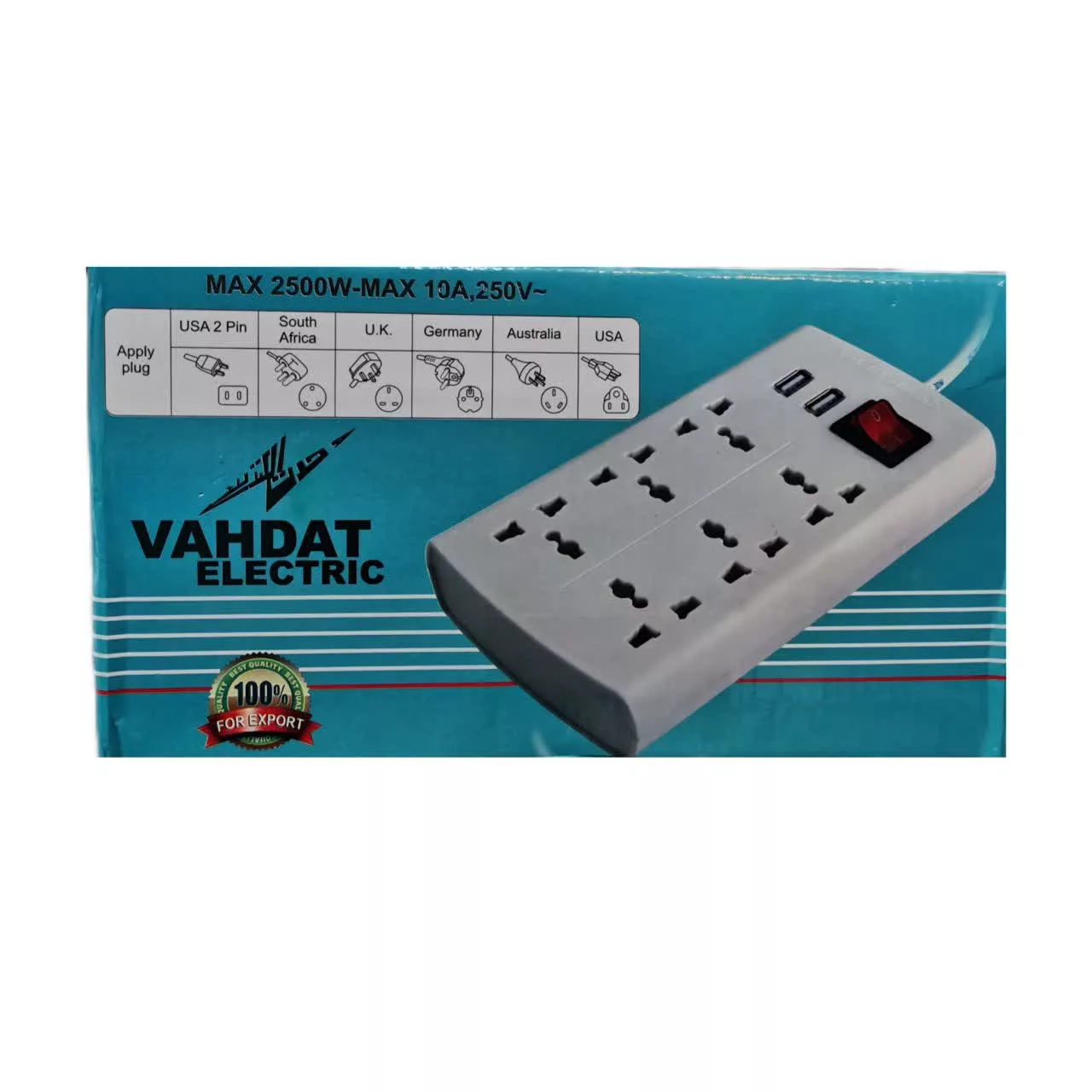 سه شاخه برق وحدت الکتریک مدل MK پریز سه شاخه