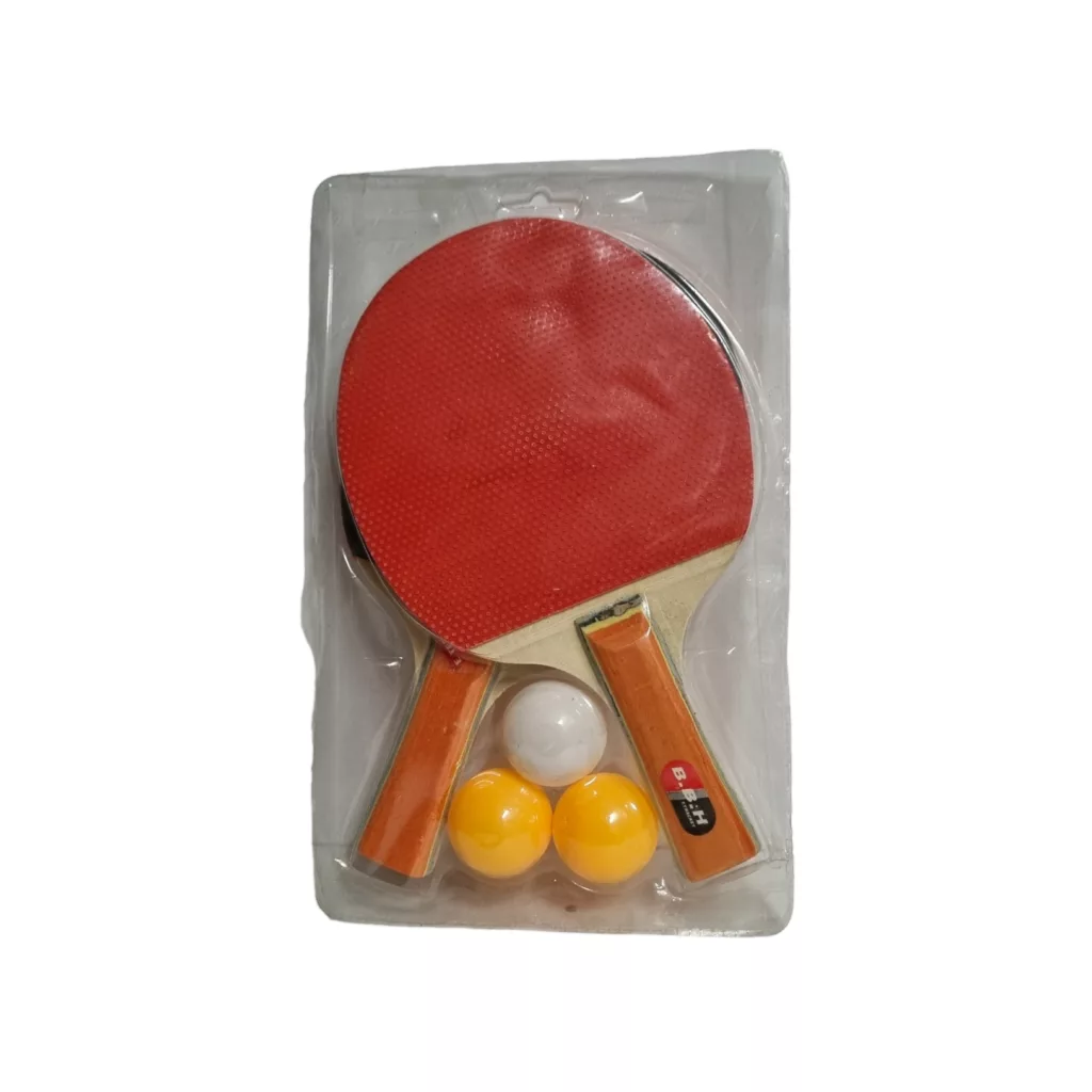 راکت پینگ پنگ مدل RACKET به همراه توپ مجموعه 5 عددی