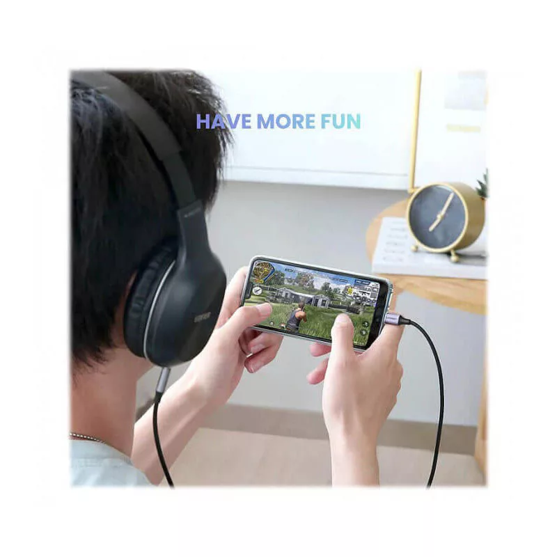 کابل تبدیل USB-C به جک 3.5 میلی متری یوگرین مدل AV143 - 30633 طول یک متر