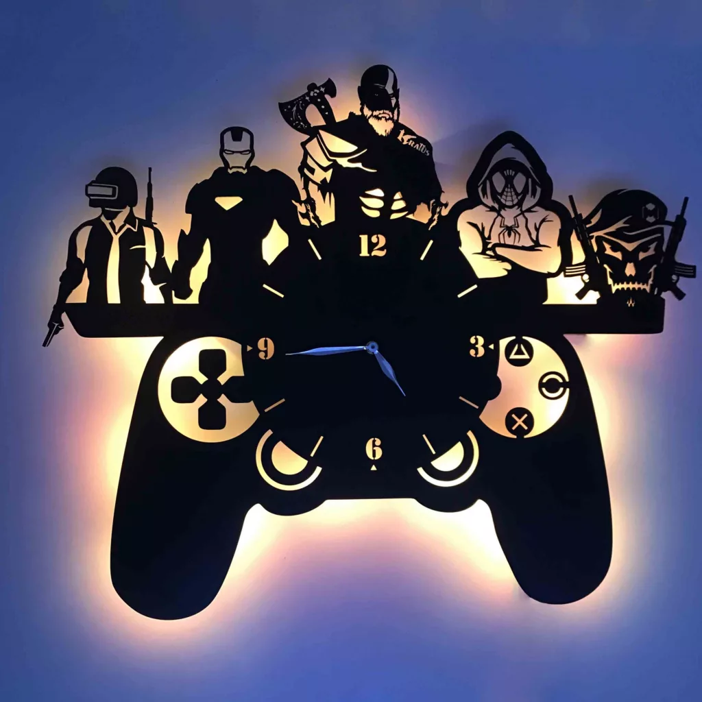 ساعت دیواری مدل شخصیت های گیمینگ