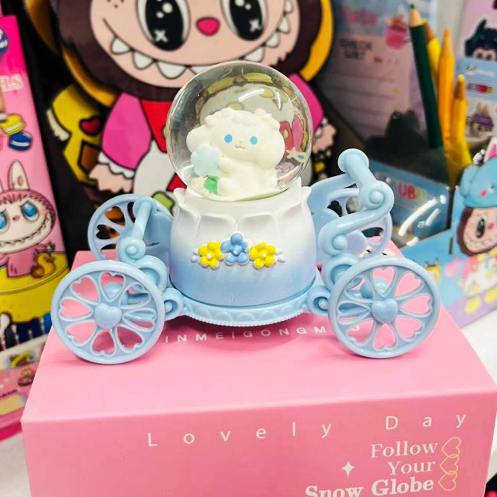 چراغ خواب اتاق کودک مدل گوی کالسکه ای سینامورول