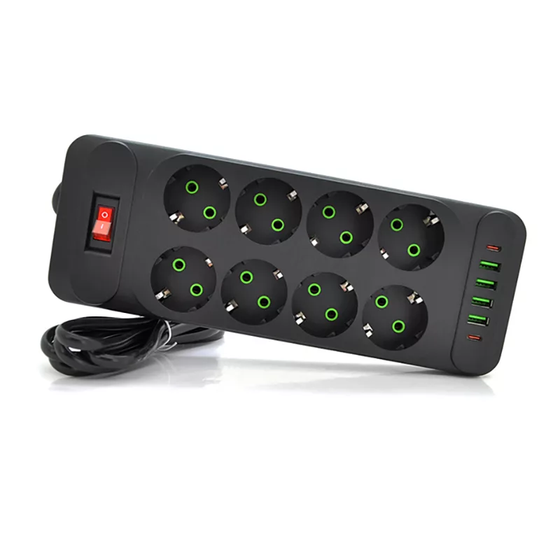 چندراهی برق پاورسوکت مدل F34u Type-C هشت خانه