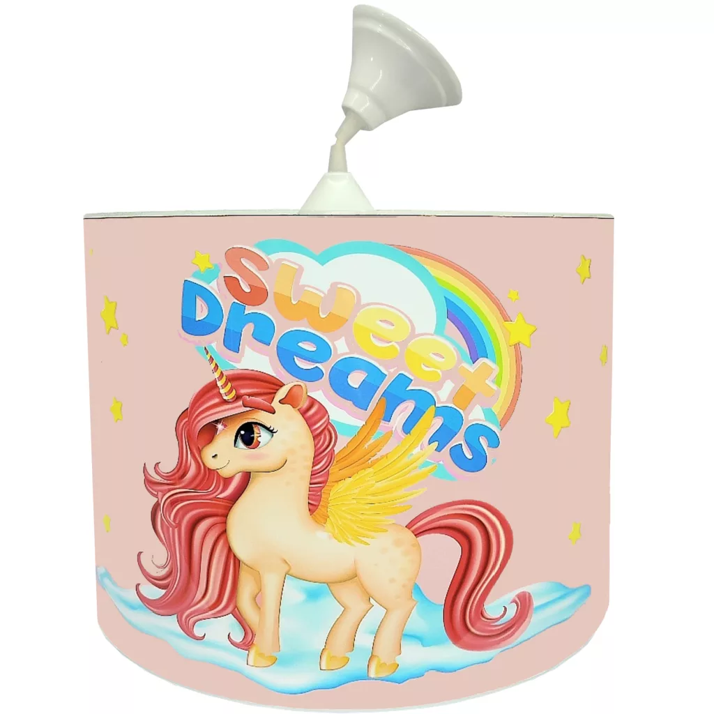 لوستر کودک مدل اسب تک شاخ