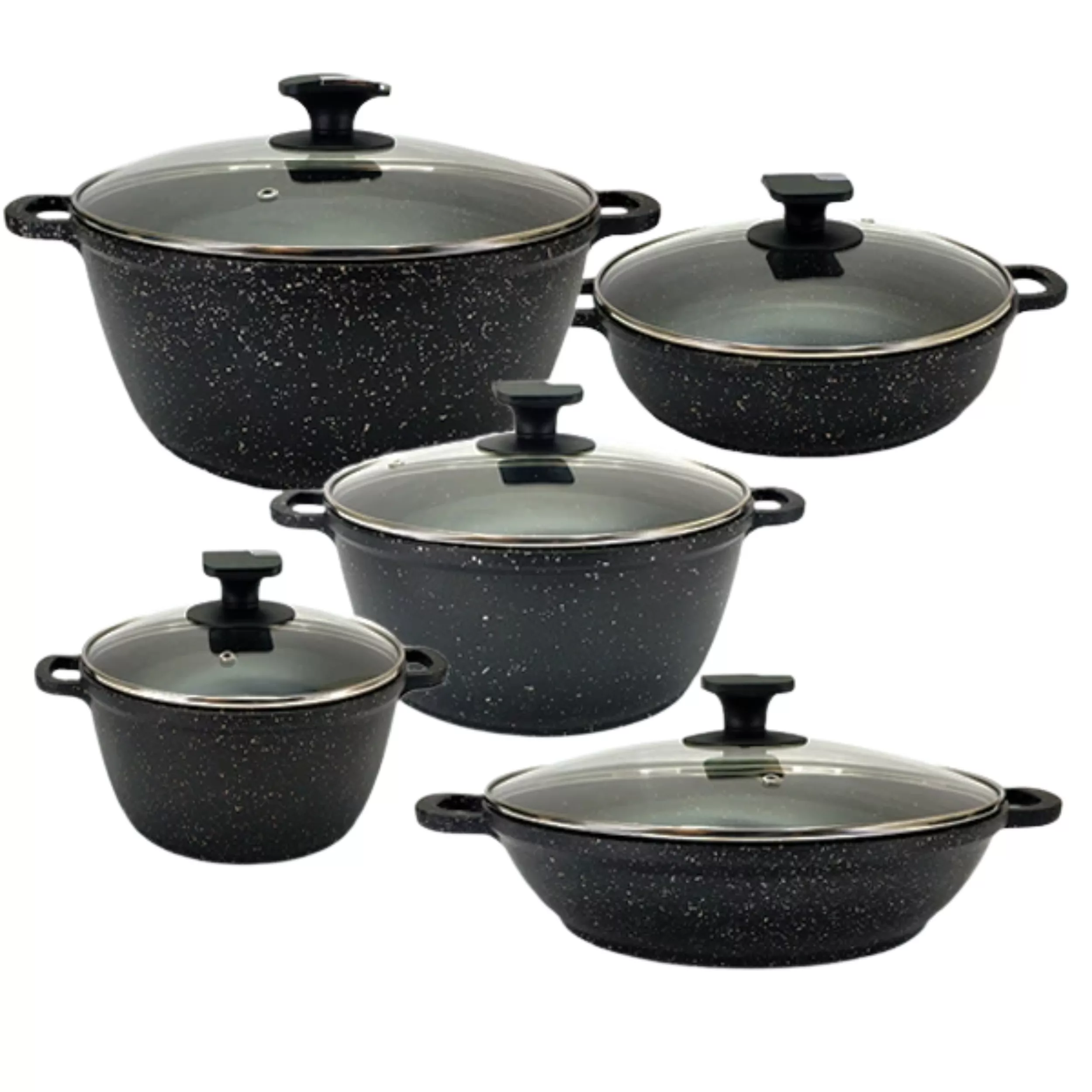 سرویس قابلمه 10 پارچه پن هوم مدل گرانیت