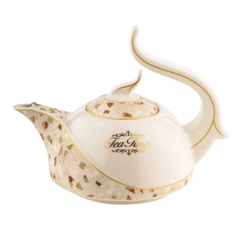 ست کتری و قوری کروپ ست طرح ماربل کد 507