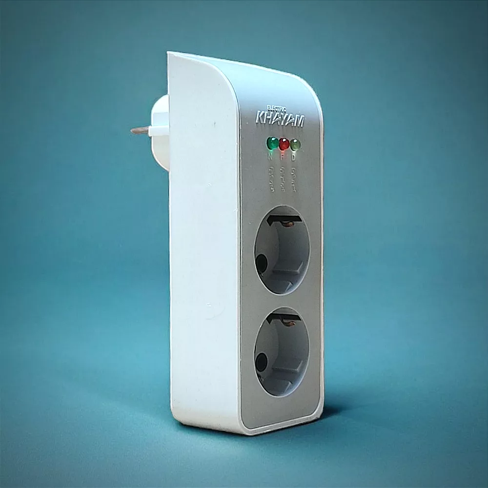 محافظ ولتاژ خیام الکتریک مدل دو خانه ویژه یخچال و فریزر