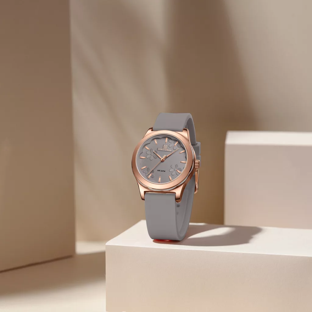 ساعت مچی عقربه‌ای کوارتز زنانه نیوی فورس مدل NF5051RGGYGY