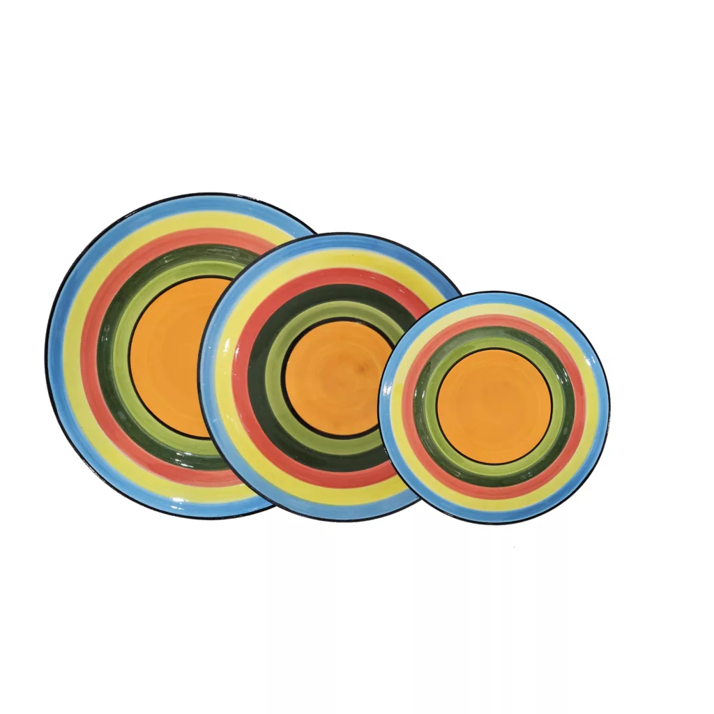 سرویس 18 پارچه غذاخوری مدل رنگین کمان کد 4001