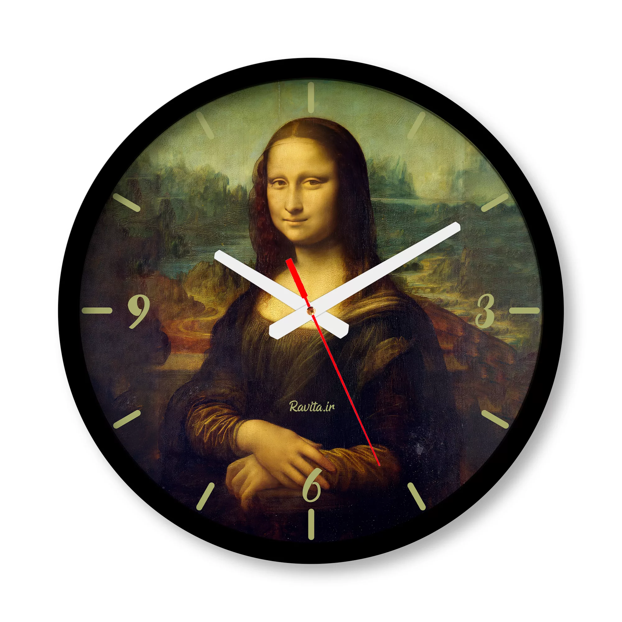 ساعت دیواری راویتا مدل مونالیزا کد 3555