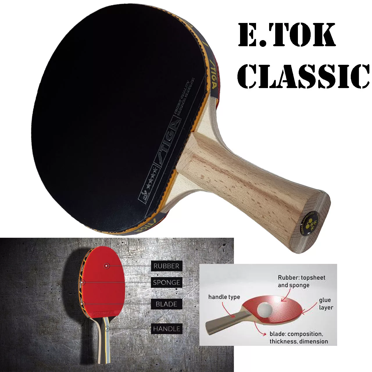 راکت پینگ پنگ مدل ایتوک