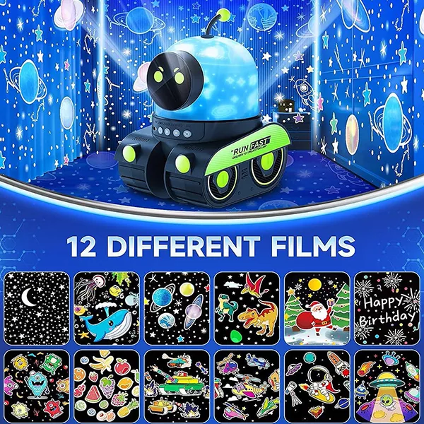 چراغ خواب اتاق کودک مدل ربات کهکشانی