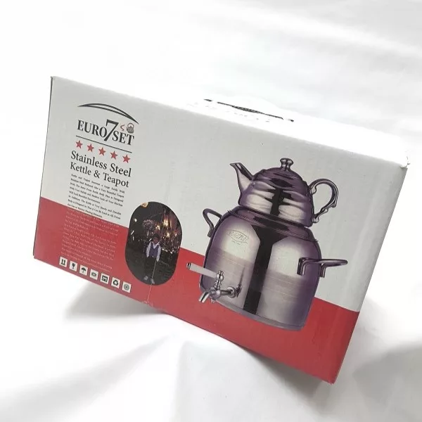 ست کتری و قوری یوروست کد 2857 گنجایش کتری 3 لیتر گنجایش قوری 1 لیتر