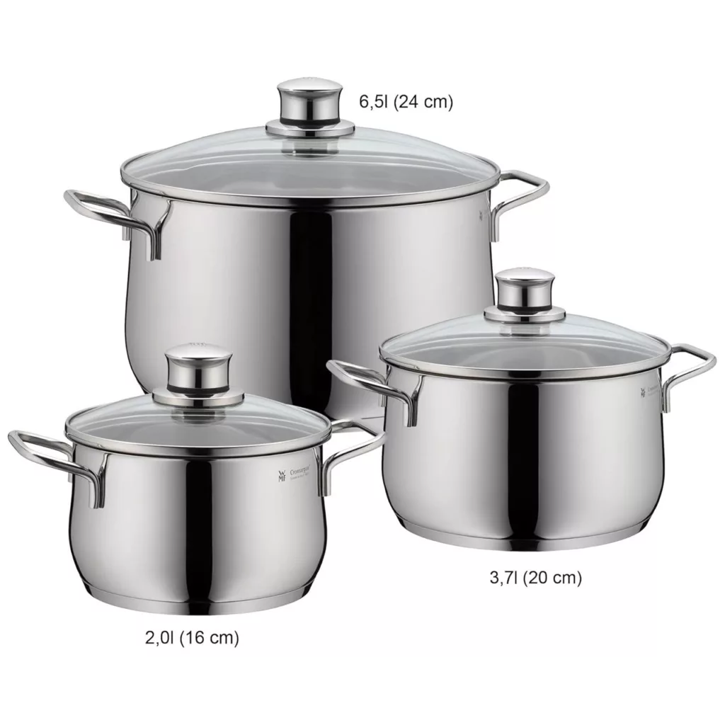 سرویس قابلمه استیل 6 پارچه دبلیو ام اف مدل Diadem Plus