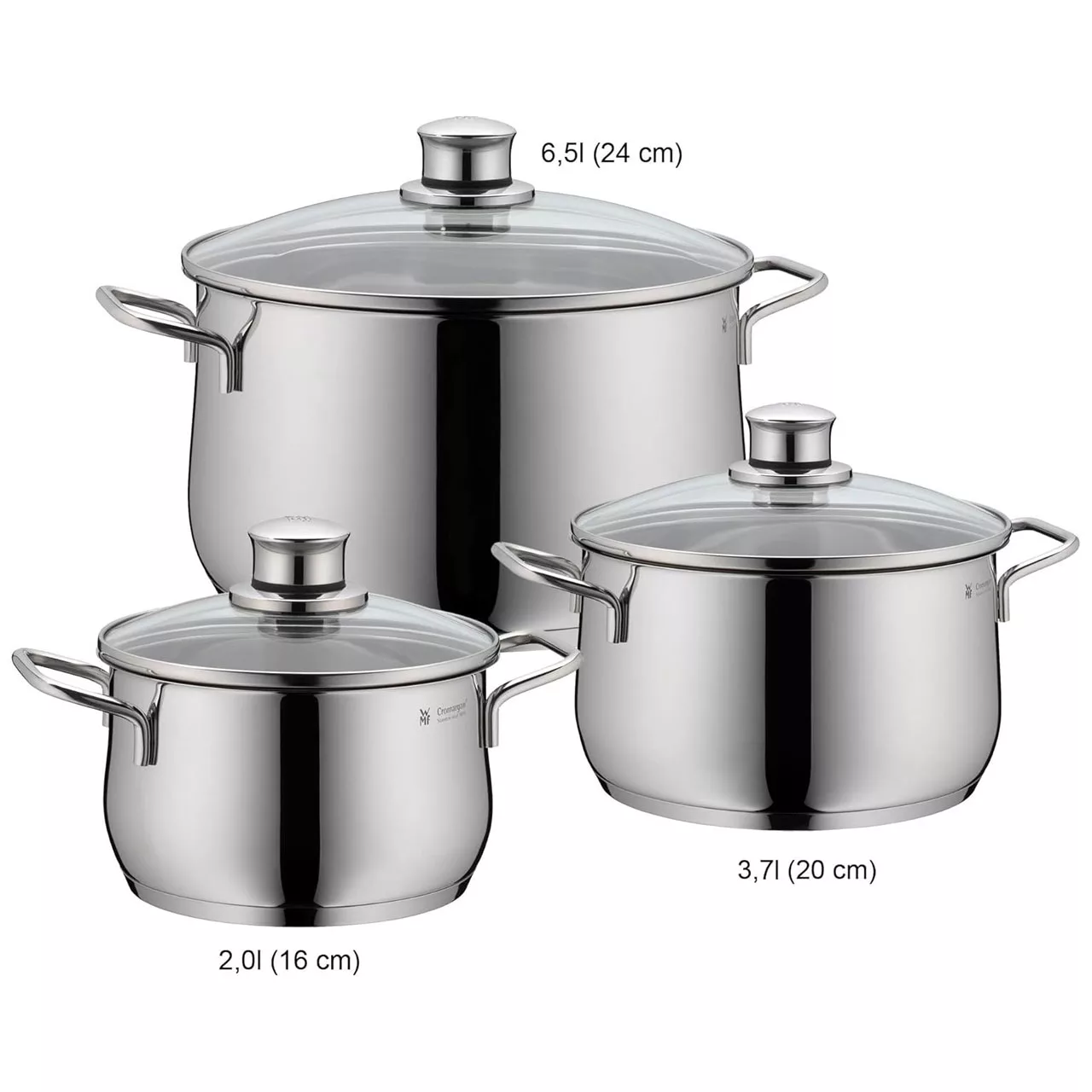 سرویس قابلمه استیل 6 پارچه دبلیو ام اف مدل Diadem Plus