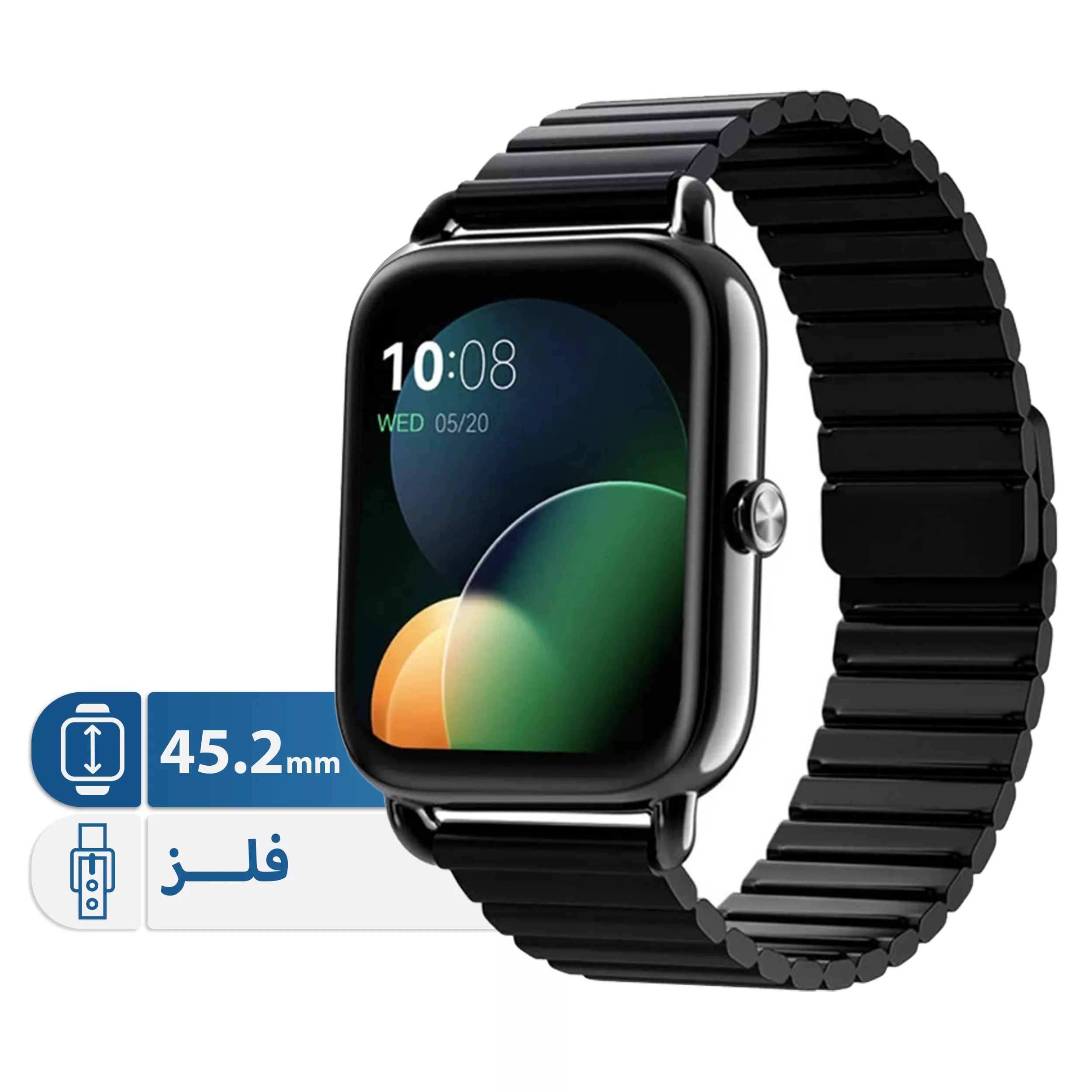 ساعت هوشمند 45.2 میلی متری هایلو مدل RS4 plus LS11 با بند فلزی