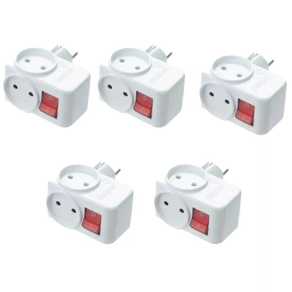 سه راهی برق مدل کلید‌دار بسته 5 عددی