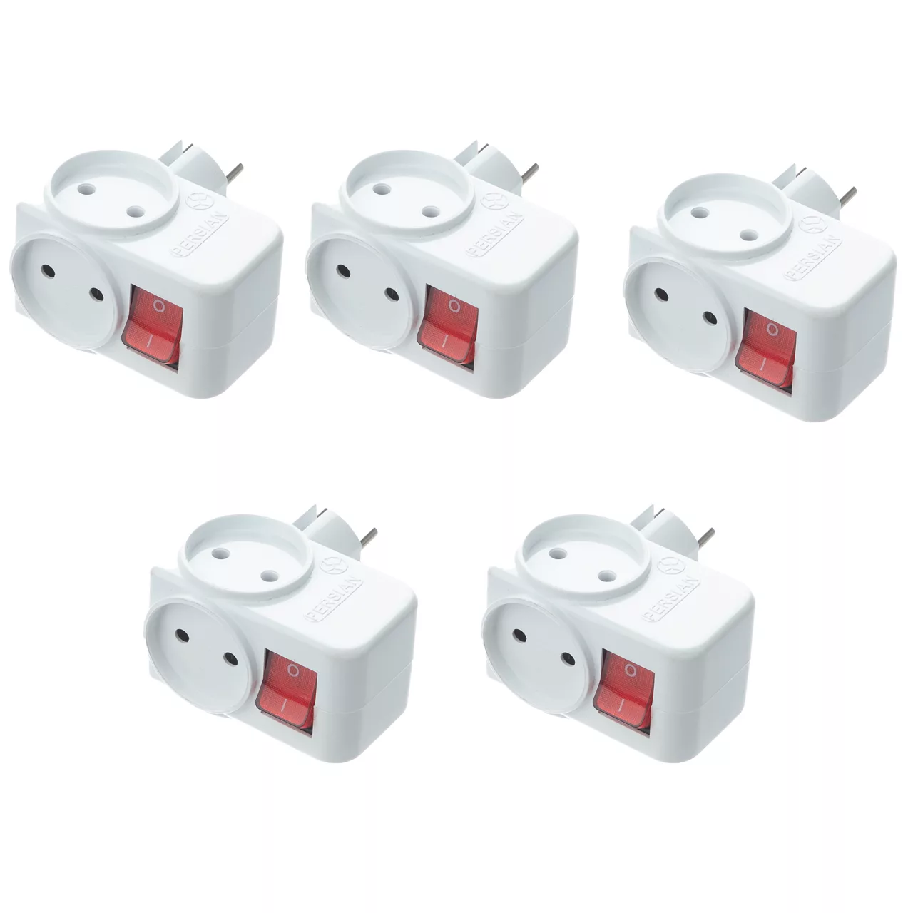 سه راهی برق مدل کلید‌دار بسته 5 عددی