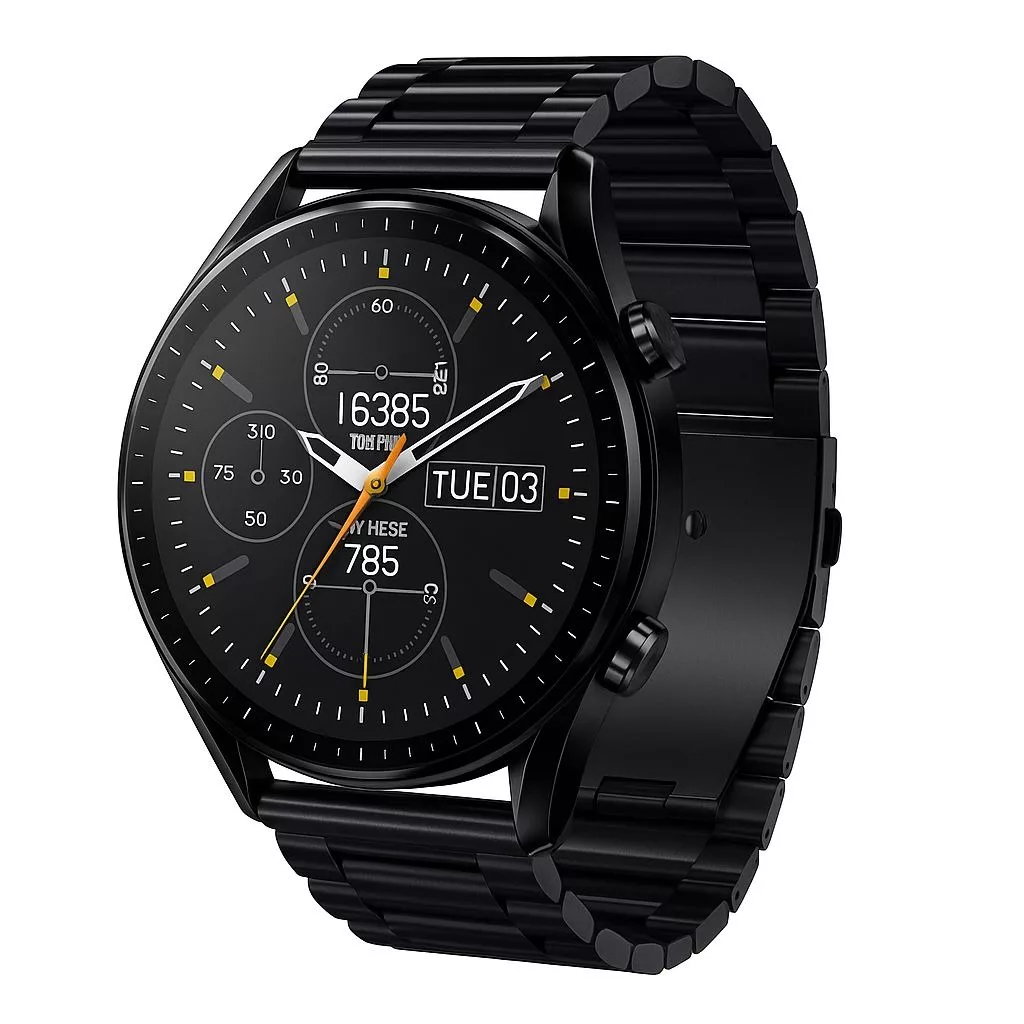 ساعت هوشمند 1.85 اینچی لنیز مدل LW-253 با بند استیل