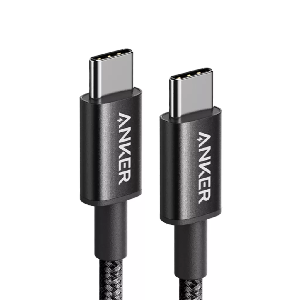 کابل تبدیل USB-C به USB-C انکر مدل Nylon A8752 طول یک متر