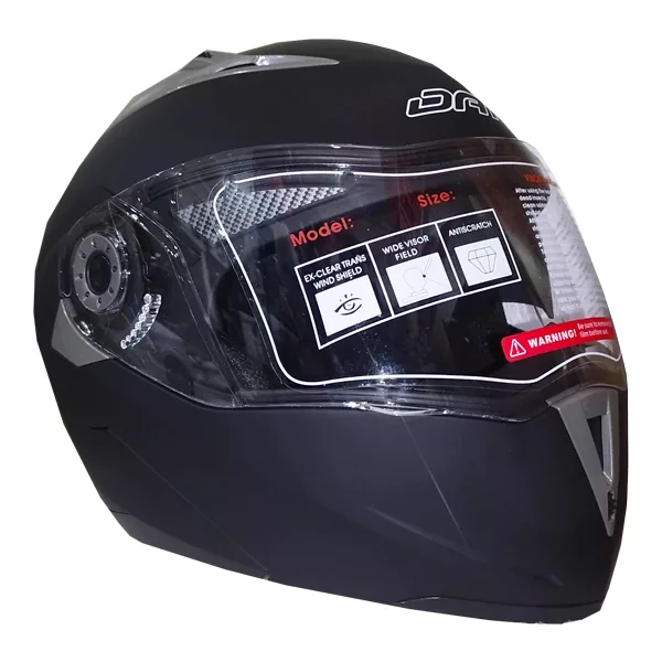 کلاه کاسکت دی ای وان مدل 108_MattBlack_Graphic