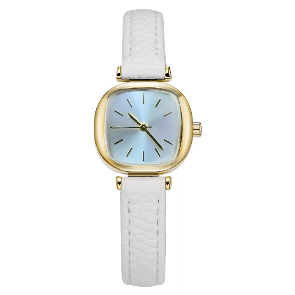 ساعت مچی عقربه‌ای کوارتز زنانه مدل مینیمال کلاسیک بند چرم کد 2