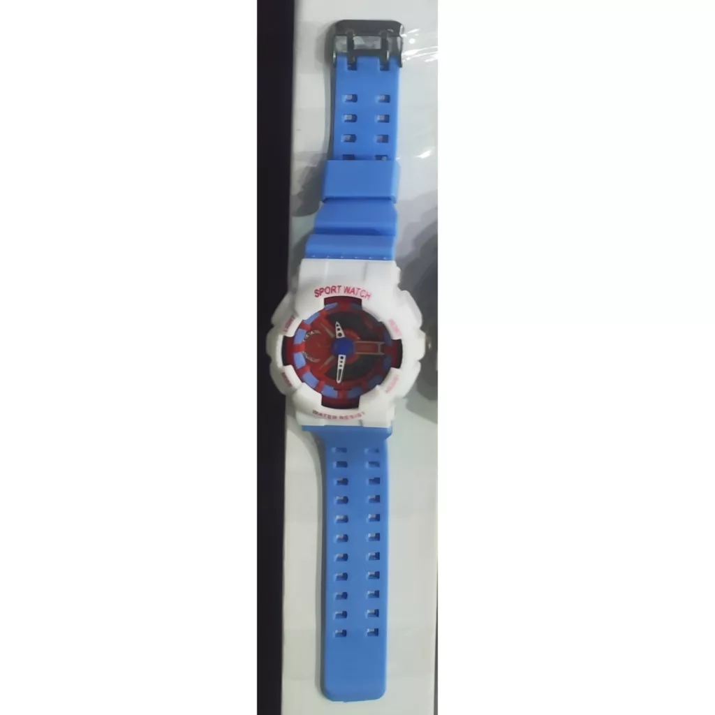 ساعت مچی عقربه‌ای کوارتز مدل اسپرت دو زمانه کرنوگراف بند پیو کد ۱