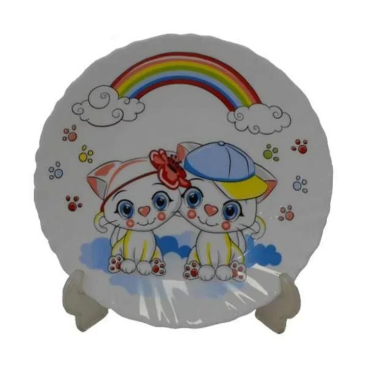 سرویس غذا خوری 5 پارچه پارس اوپال طرح رنگین کمانی کد B660