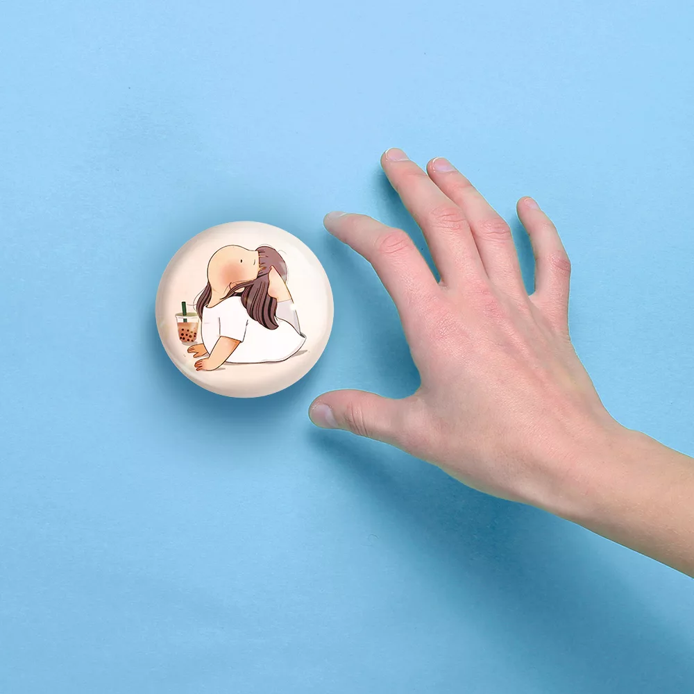 آینه جیبی خندالو مدل دختر ورزشی کد 28778