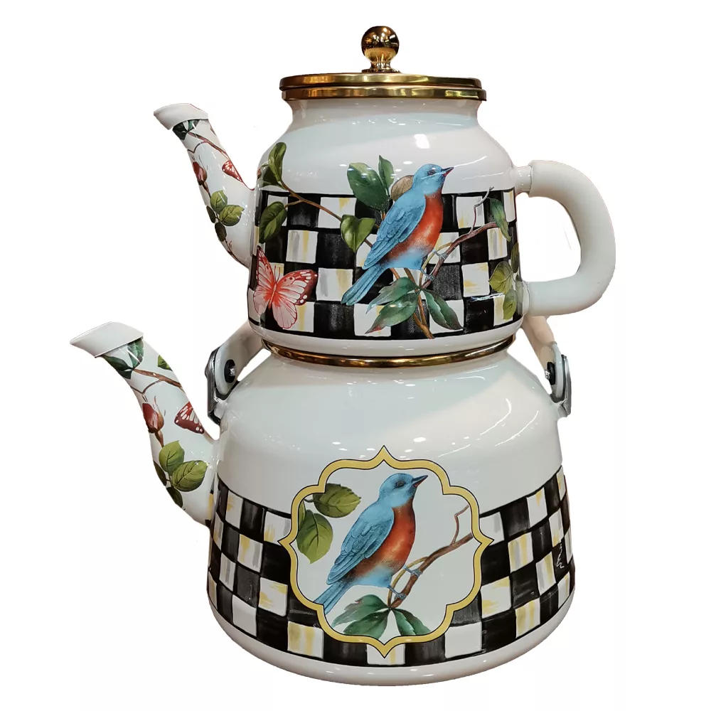 ست کتری و قوری مدل پرنده کد 4248