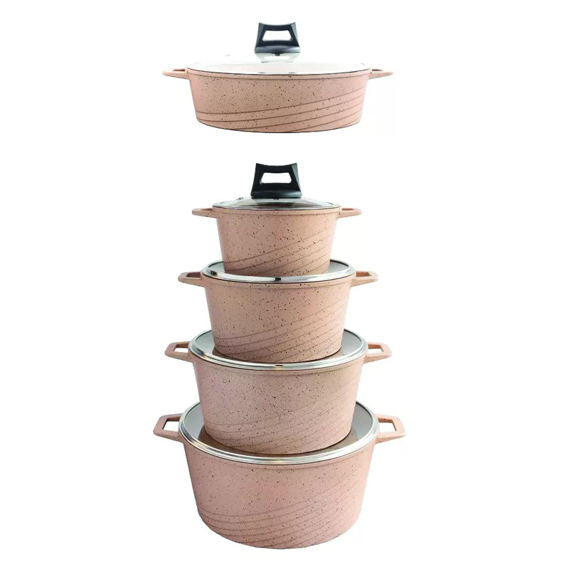 سرویس پخت و پز 10 پارچه هادسون مدل تمام گرانیت