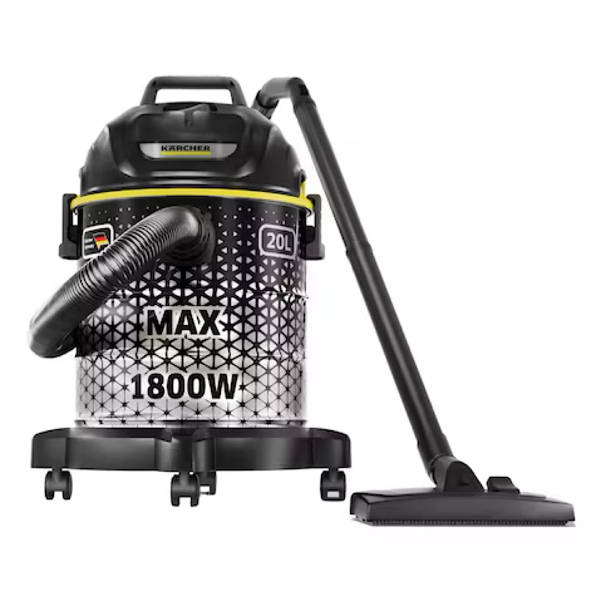 جاروبرقی سطلی 1800 وات کرشر مدل DVAC 1800