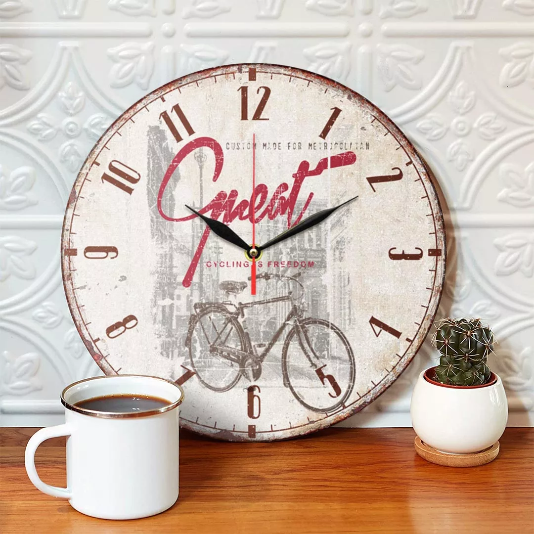ساعت دیواری طرح دوچرخه کد 1312