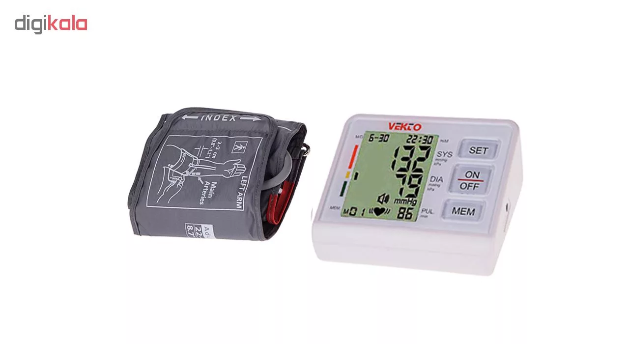 فشارسنج دیجیتال بازویی وکتو مدل PG-800B15S به همراه ترمومتر دیجیتال
