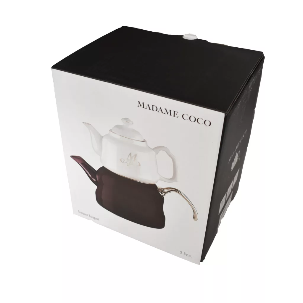 ست کتری و قوری مادام کوکو مدل  giroud teapot murdum گنجایش کتری 2.5 لیتر گنجایش قوری 1 لیتر