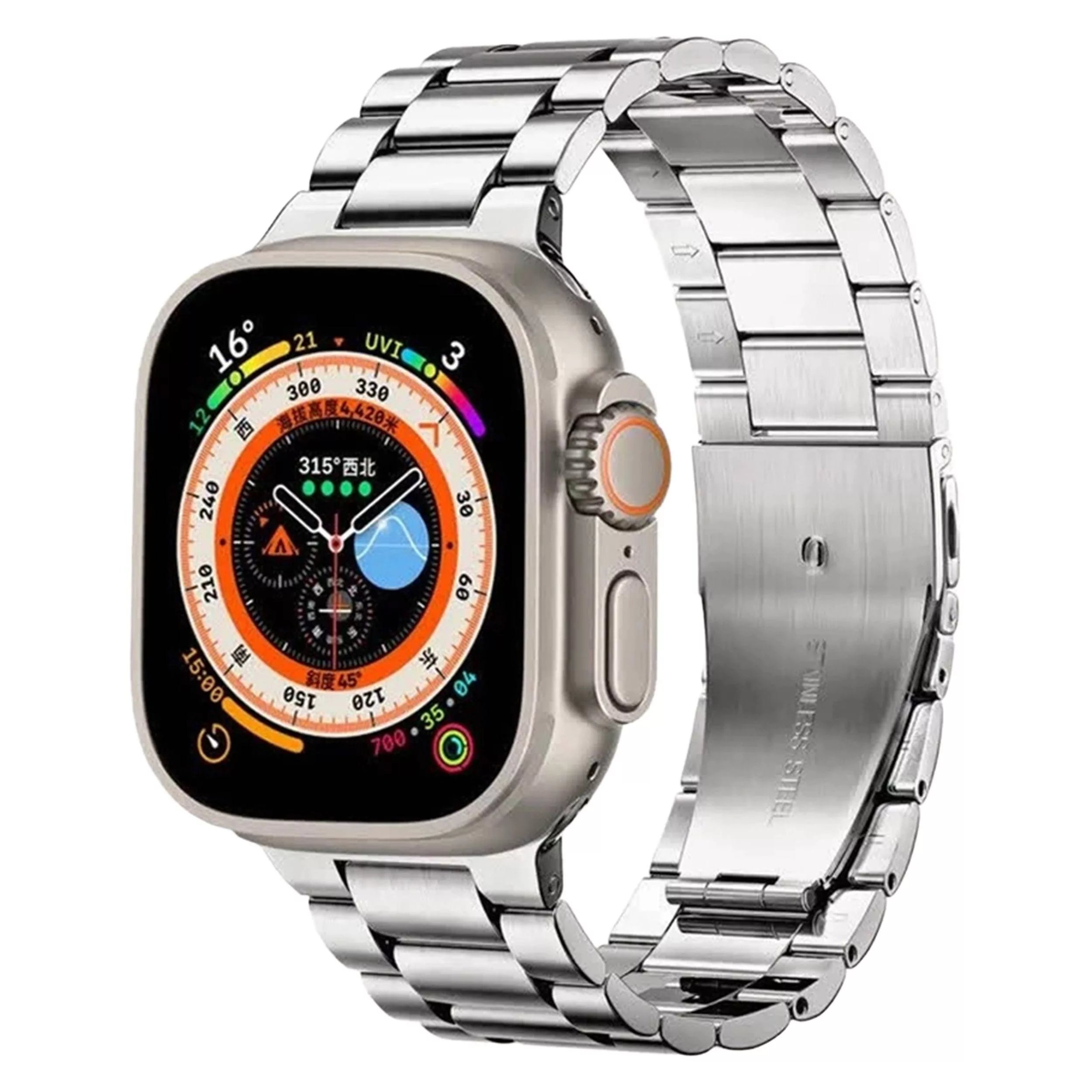 ساعت هوشمند مدل WS-78 ULTRA 2 با قابلیت کنترل موسیقی، مکالمه با بلوتوث، پشتیبانی از زبان فارسی  و بند فلزی