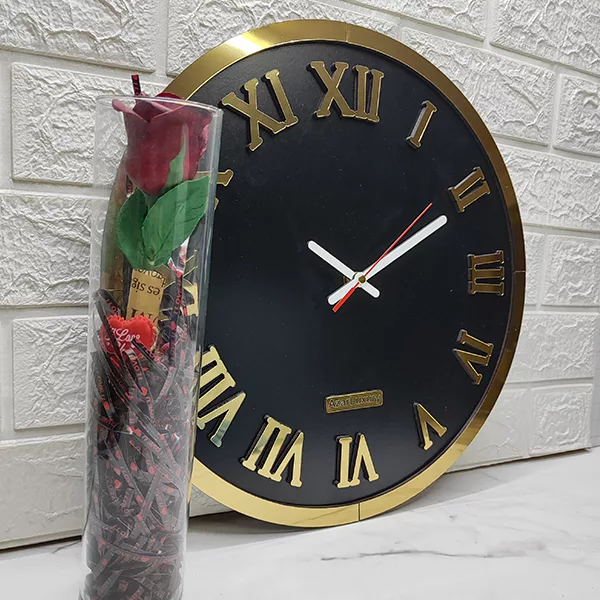 ساعت دیواری آذرلاکچری طرح کلاسیک کد Clas02