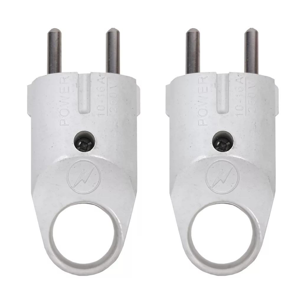 دوشاخه برق پاور مدل 250v کد 1 مجموعه 2 عددی