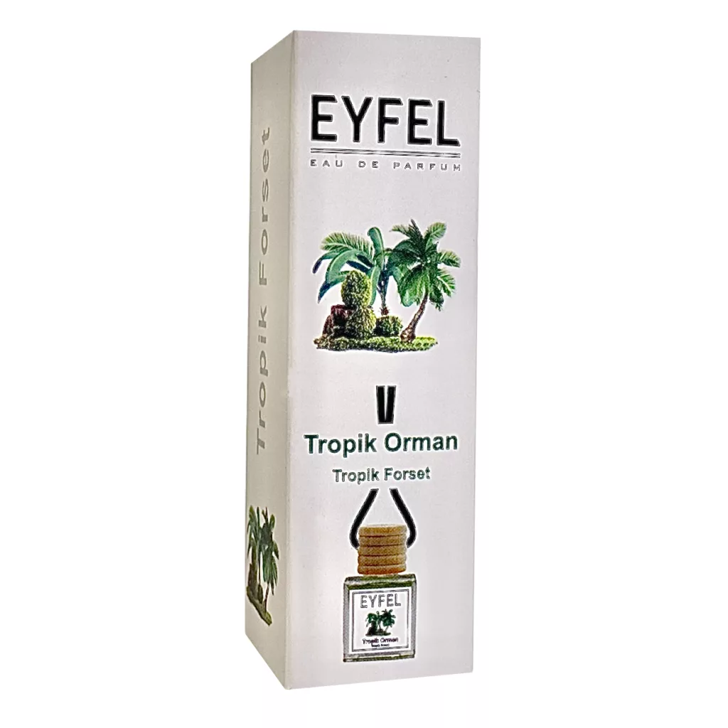 خوشبوکننده خودرو مدل جنگل استوایی و هلو حجم 10 میلی لیتر مجموعه 2 عددی